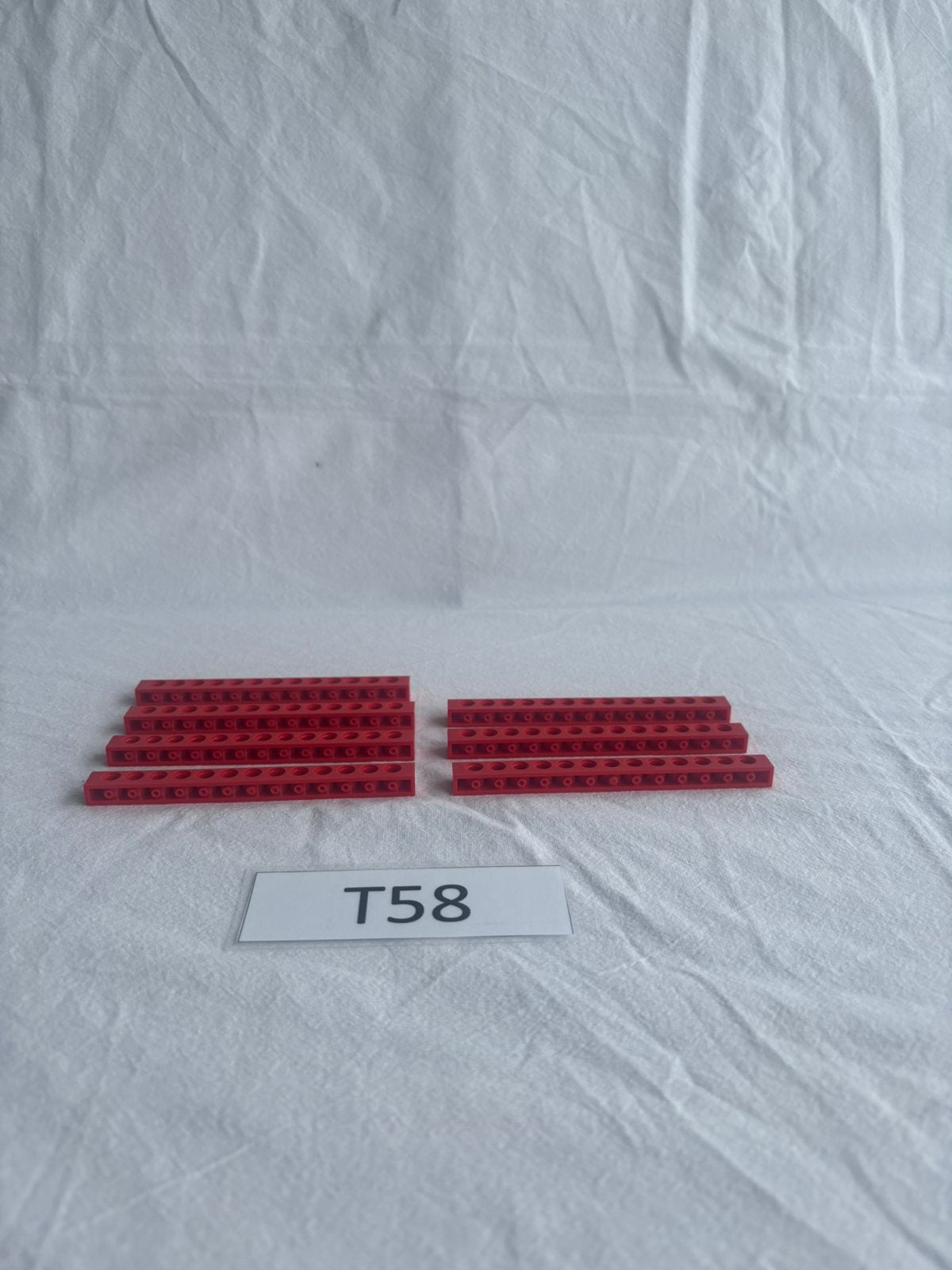 Lego Technic brick 1 x 14 rood (zeldzaam) 7st - T58, Lego, Lego, Lego, Ophalen of Verzenden