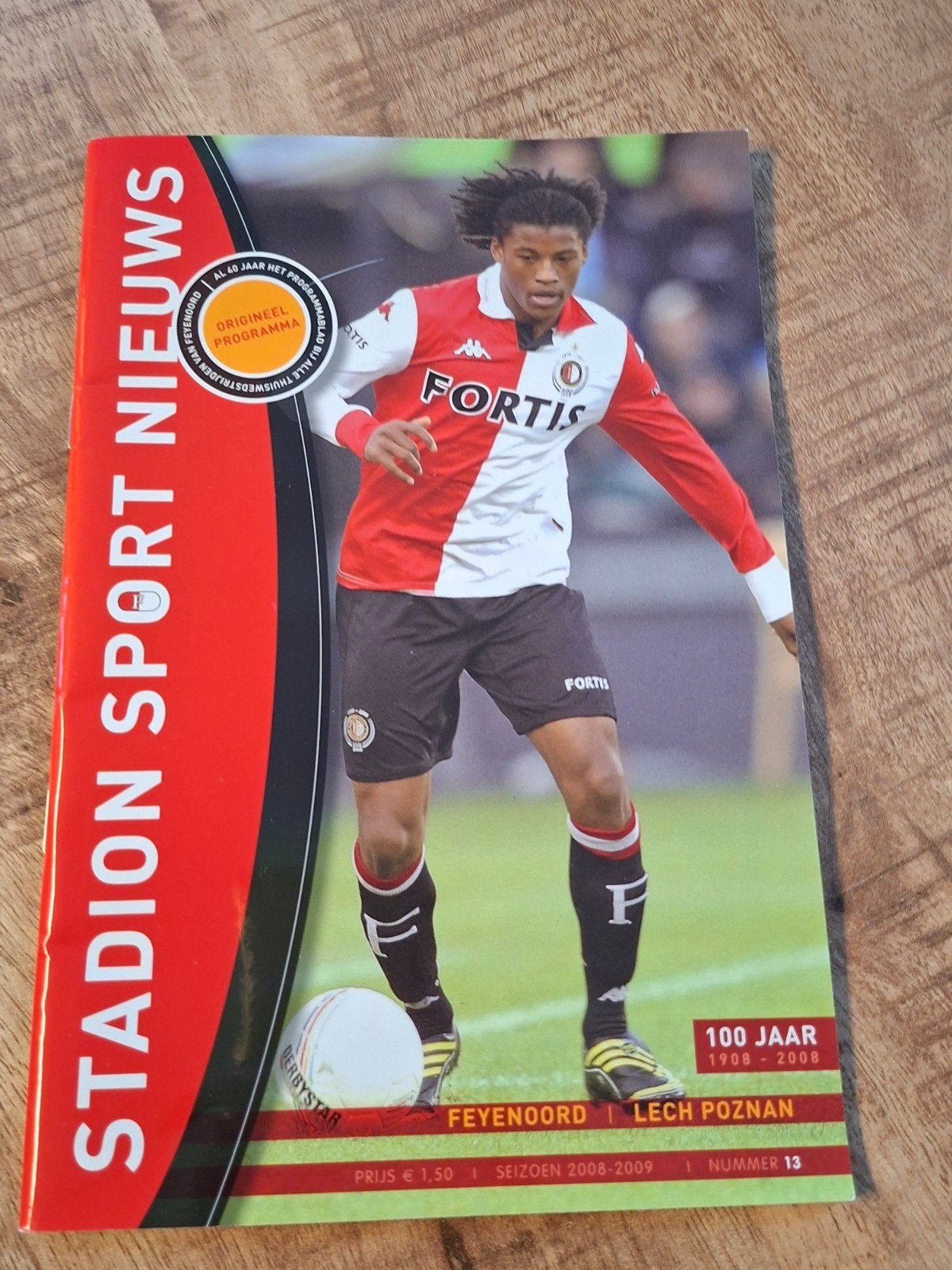 Feyenoord - Lech Poznan Programma Magazine 2008/2009, Ophalen of Verzenden, Feyenoord, Boek of Tijdschrift