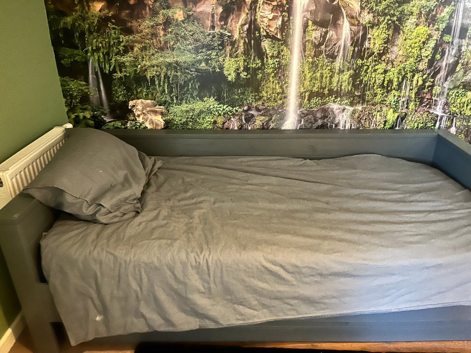Bed 220x100cm, Ophalen, 100 cm, Eenpersoons, Nieuw