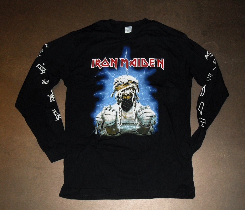 Iron Maiden Longsleeve World Slavery Tour Shirt Maat L, Maat 52/54 (L), Zwart, Ophalen of Verzenden, Zo goed als nieuw