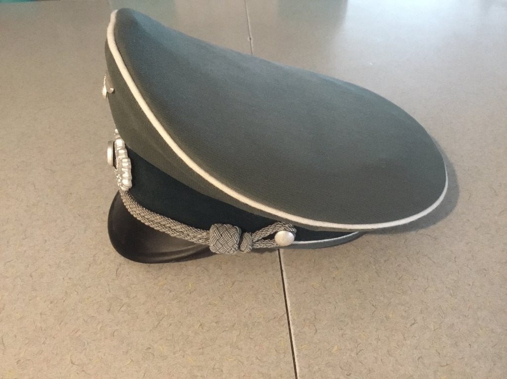 ww2 officer wehrmacht visor cap reproduction, Ophalen of Verzenden, Landmacht, Duitsland, Helm of Baret