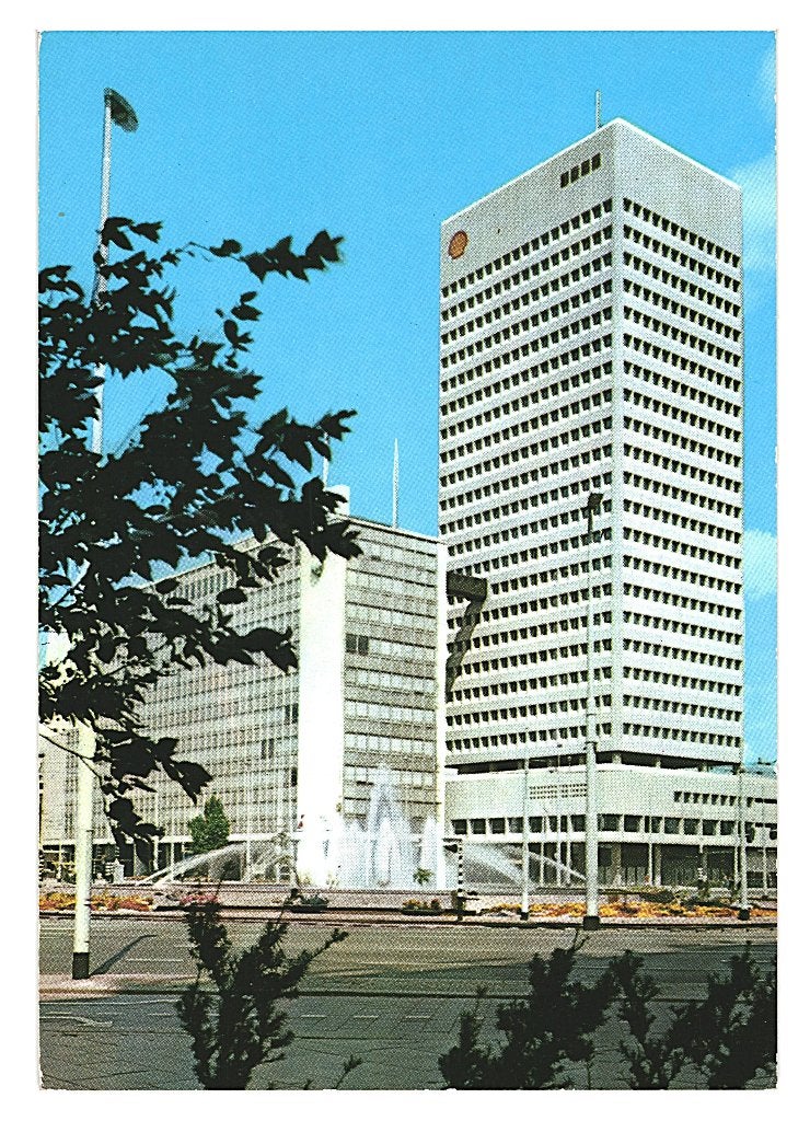 37598 Rotterdam Hofplein wederopbouw mooie oude kaart Onbes, Ophalen of Verzenden, 1960 tot 1980, Noord-Brabant