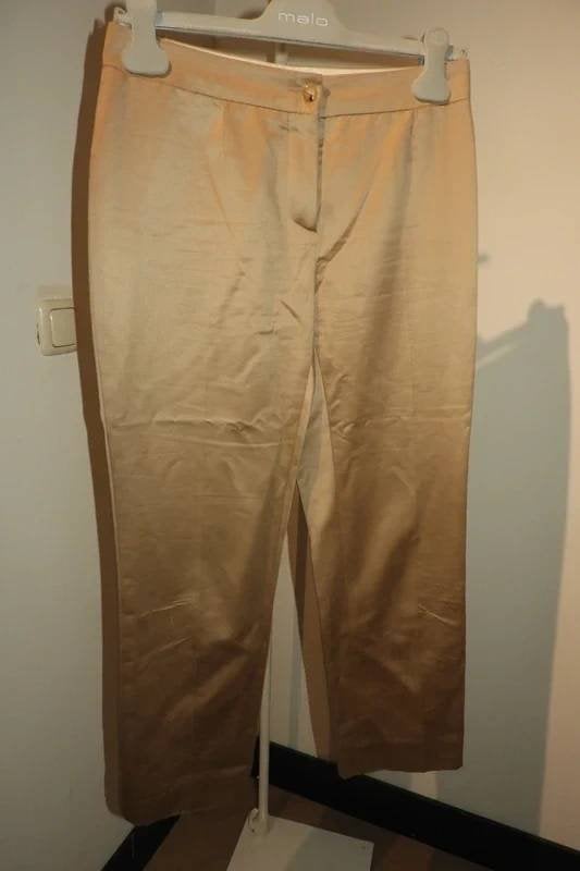 Celine nette pantalon prachtige tint lichte glans XS/S, Verzenden, Maat 34 (XS) of kleiner, Lang, Gedragen