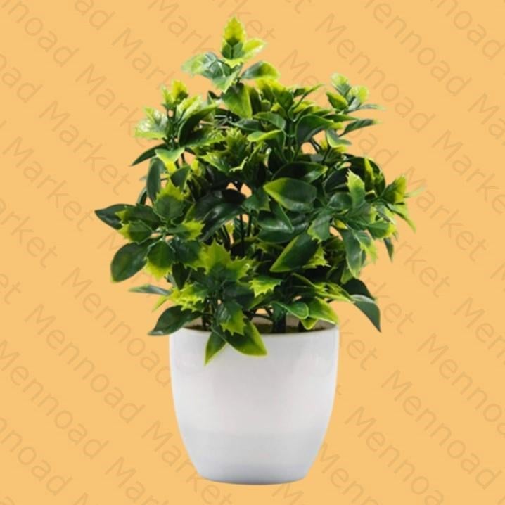 Kunstplant in witte pot - Groene decoratie, Groenstraat 10, 1234 AB Plantstad, Groen, Onderhoudsvrij, Kunstplant