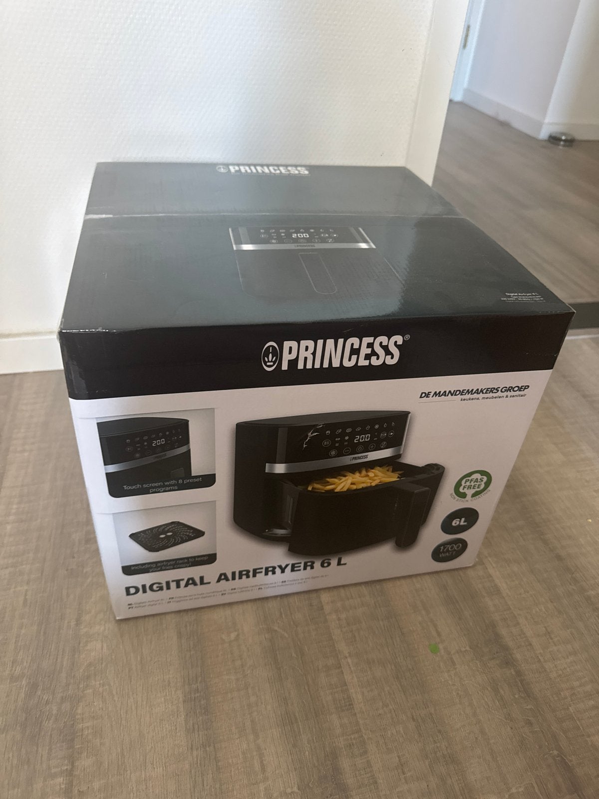 Princess Digitale Airfryer 6L - Nieuw in doos, Witgoed en Apparatuur, Airfryers, Ophalen, Nieuw, Airfryer, 1500 gram of meer