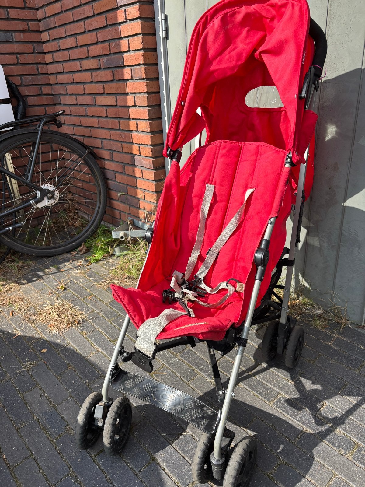 Rode Koolstra buggy, lichtgewicht en compact opvouwbaar, Ophalen, Gebruikt, Kinderwagen, Overige merken