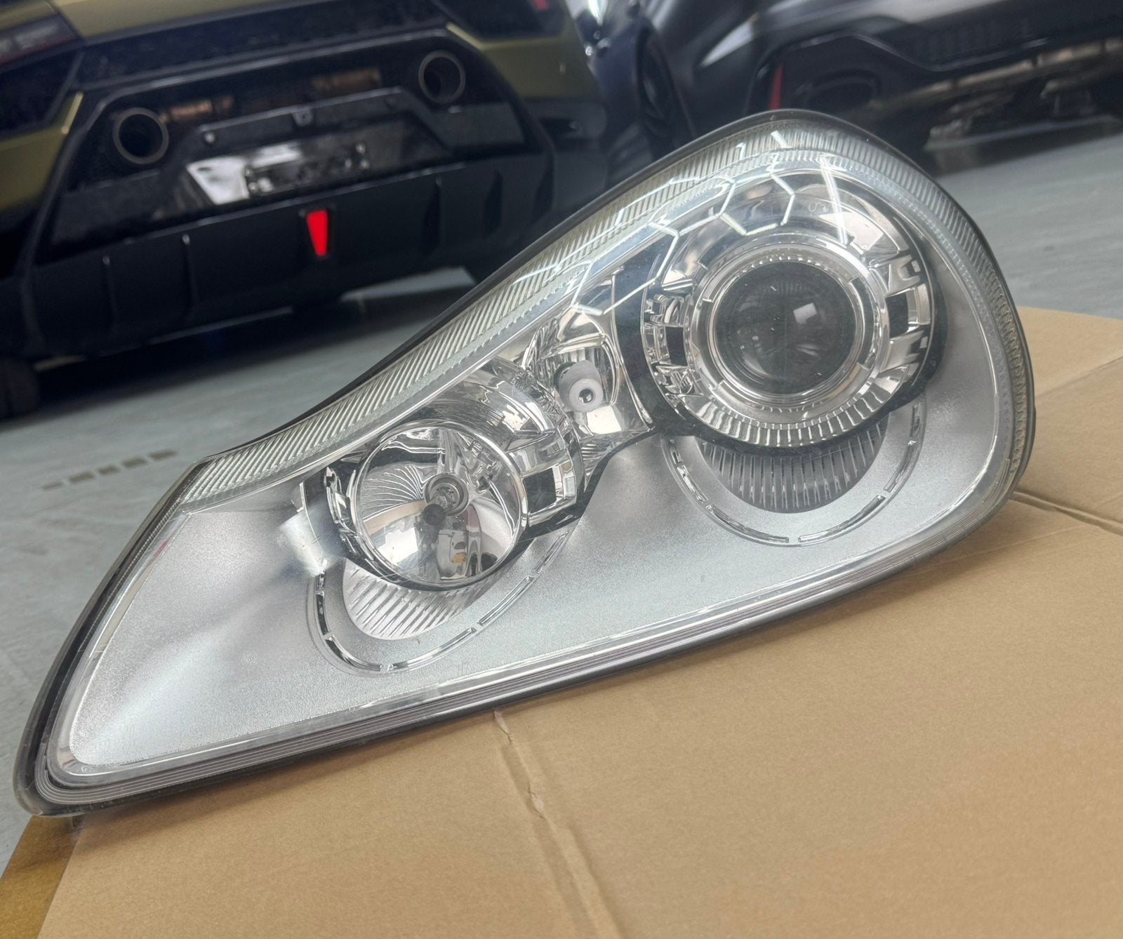 Porsche Cayenne 957 Facelift Koplamp Links, Auto-onderdelen, Ophalen of Verzenden, Gebruikt, Porsche