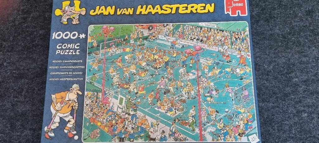 Jan van Haasteren puzzel Hockey kampioenschappen, Ophalen, 500 t/m 1500 stukjes, Zo goed als nieuw, Legpuzzel