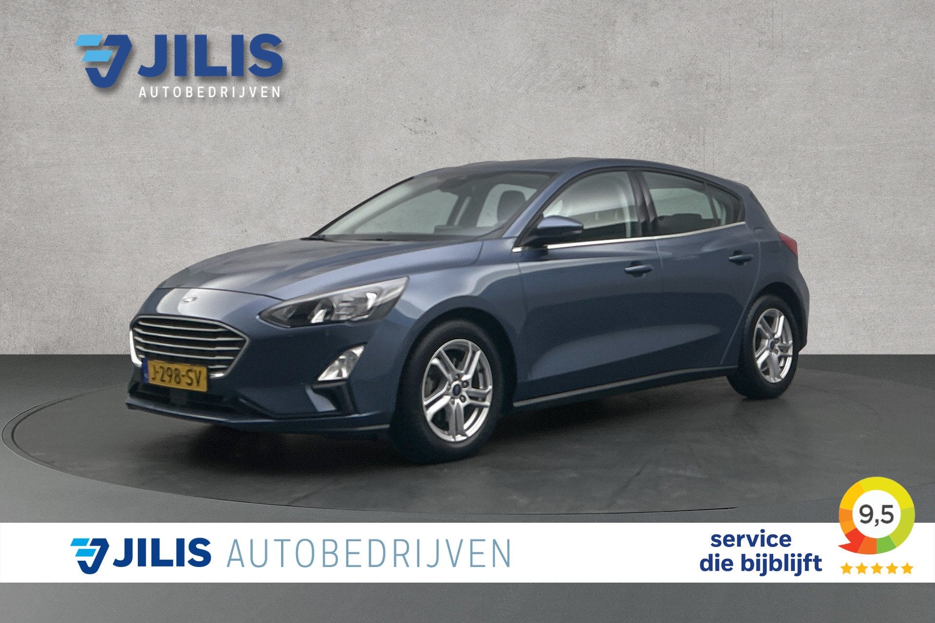 Ford Focus 1.0 EcoBoost Hybrid | Camera | LED koplampen | Ap, Auto's, Stof, Gebruikt, Met garantie (alle), Blauw