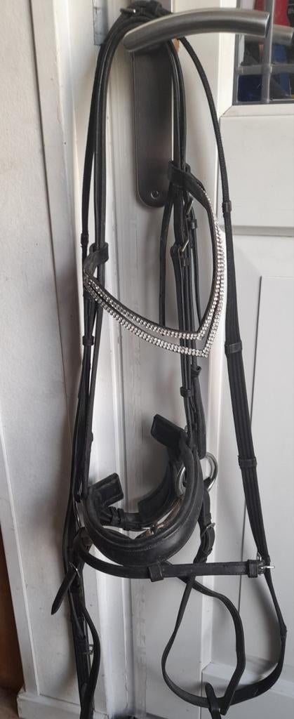 Luxe hoofdstel paard maat full bling compleet kieffer?, Ophalen of Verzenden, Gebruikt, Dressuur