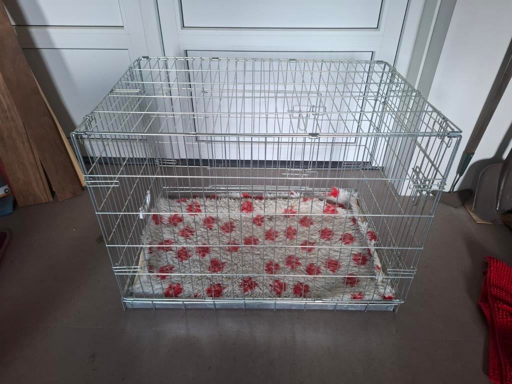 Draadbench 89x59x66cm, Dieren en Toebehoren, Ophalen, Hondenkennel, Minder dan 65 cm, Zo goed als nieuw