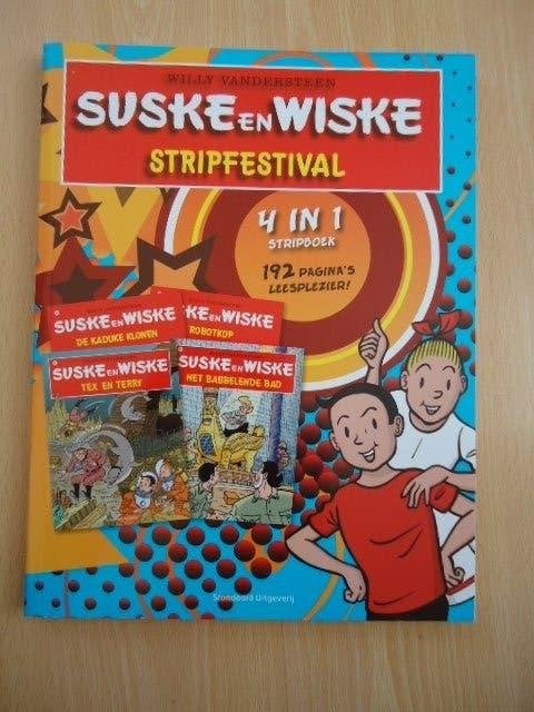 Suske en Wiske stripfestival 2013, 4 strips in 1, Eén stripboek, Ophalen of Verzenden, Zo goed als nieuw