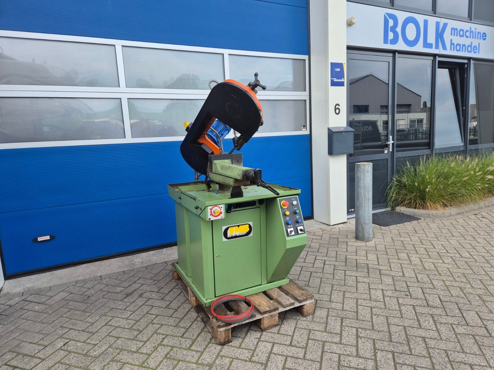 FMB CENTAURO Lintzaagmachine Hydraulische 380V nette staat!, Gebruikt, Info@bolkmachinehandel.nl, Ophalen of Verzenden, Afkortzaag