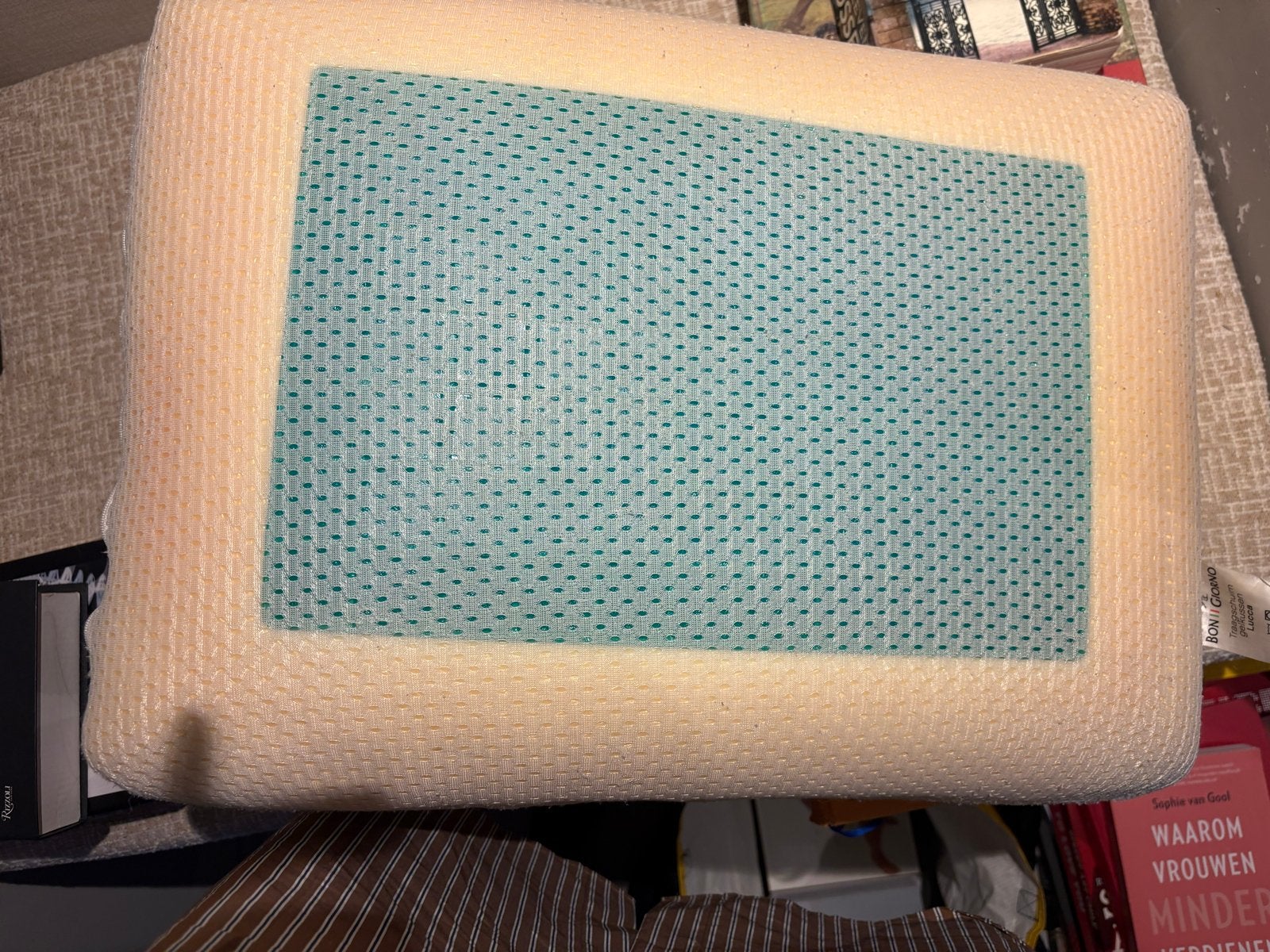 2 Koeling kussens, Ademend, Beige, Hoofdkussen, Ophalen of Verzenden