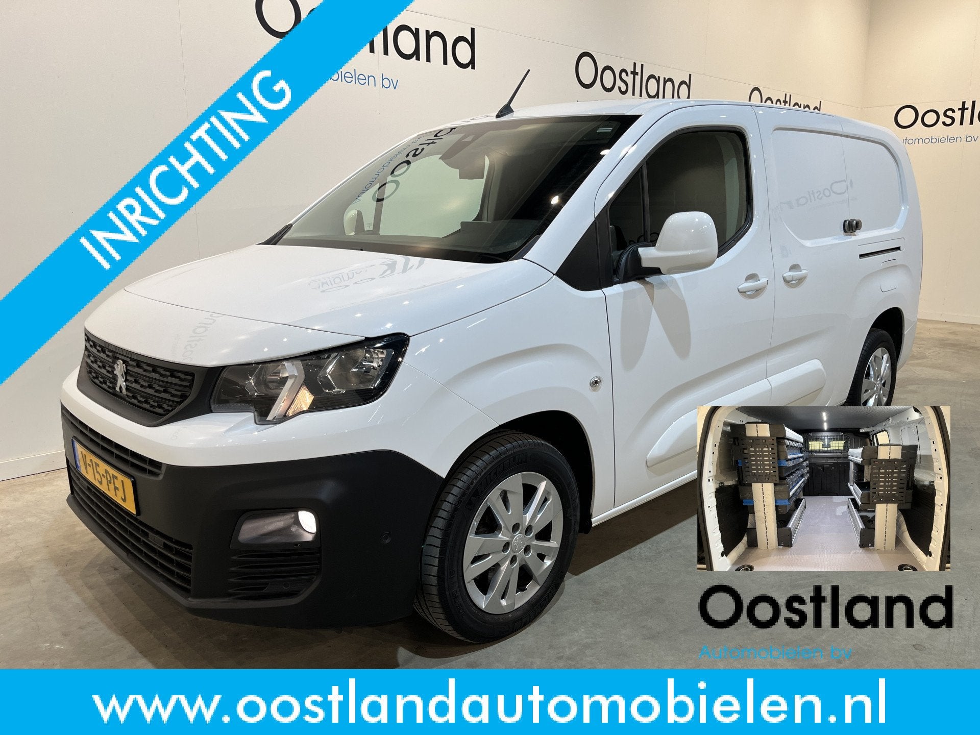 Peugeot Partner 1.5 BlueHDI 130 PK L2 Automaat Servicebus /, Stof, 4 cilinders, Met garantie (alle), Wit