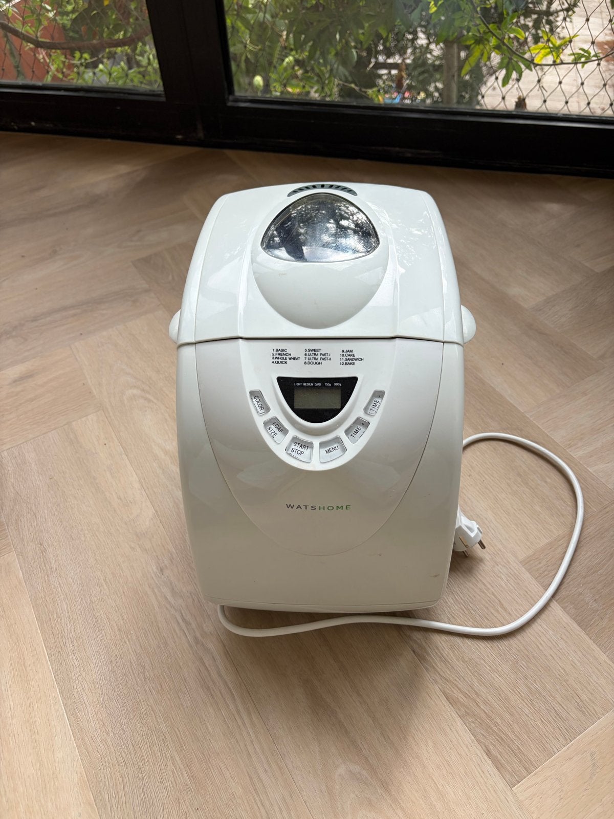 Broodbakmachine WatsHome - Gebruikt maar klaar voor gebruik, Gebruikt, 800 tot 1200 gram deeg, Kijkvenster, Ophalen