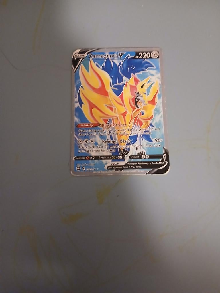 Pokémon Zamazenta V kaart, Hobby en Vrije tijd, Verzamelkaartspellen | Pokémon, Ophalen of Verzenden