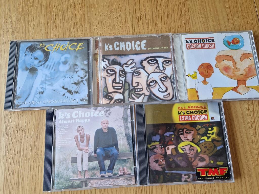 5 CD's K's Choice samen voor 9 euro, Ophalen of Verzenden, Gebruikt