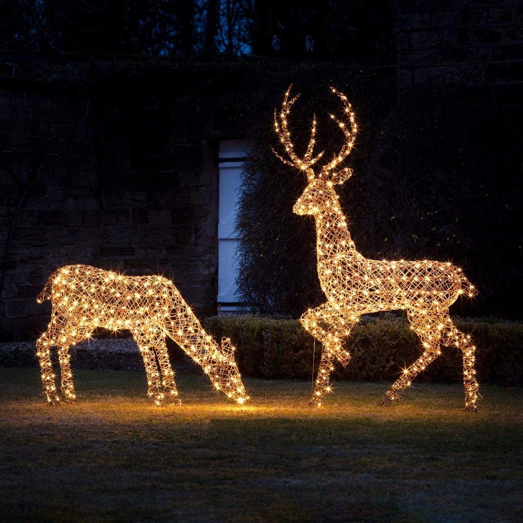 Reusachtig LED Rendier En Led Edelhert. 2,0m 200cm Hoog!, Diversen, Kerst, Ophalen of Verzenden, Nieuw