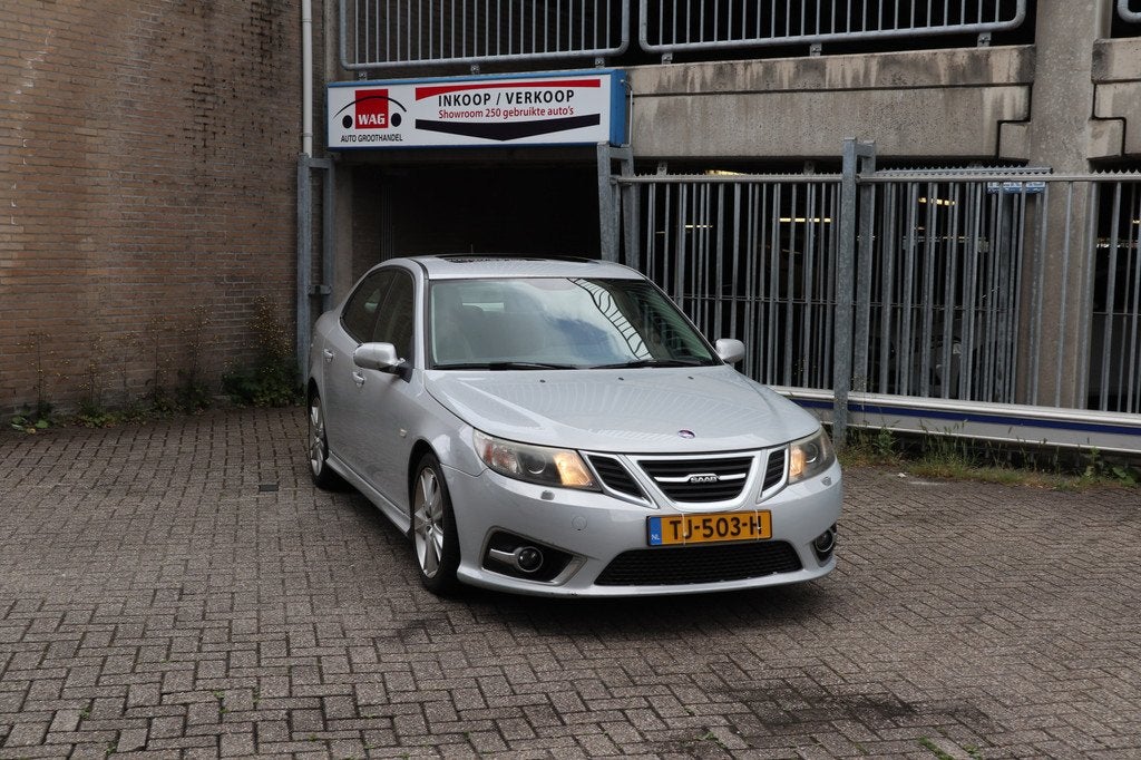 Saab 9-3 Sport Sedan 2.8 T V6 Aero XWD (bj 2008, automaat), Auto's, Saab, Automaat, 450 kg, Bedrijf, 1600 kg