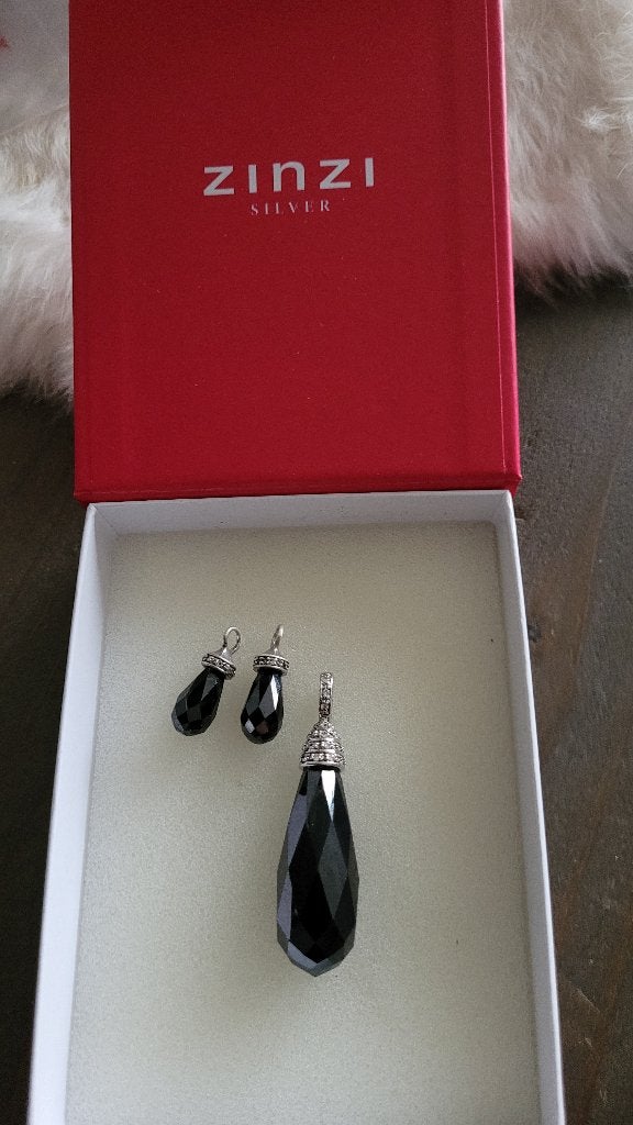 Zinzi kettinghanger en oorbelhangers, Ophalen of Verzenden, Zo goed als nieuw, Zilver, Zilver