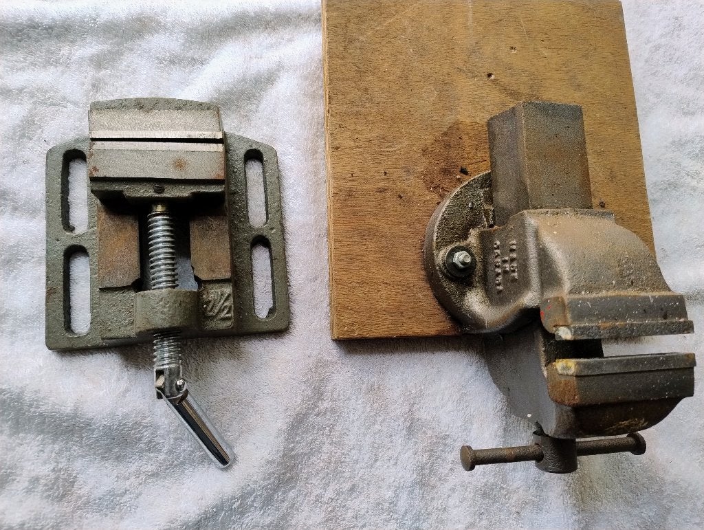 bankschroef Henry made in Canada bekbreedte 6.5 cm, Ophalen of Verzenden, Gebruikt, Bankschroef, Overige merken