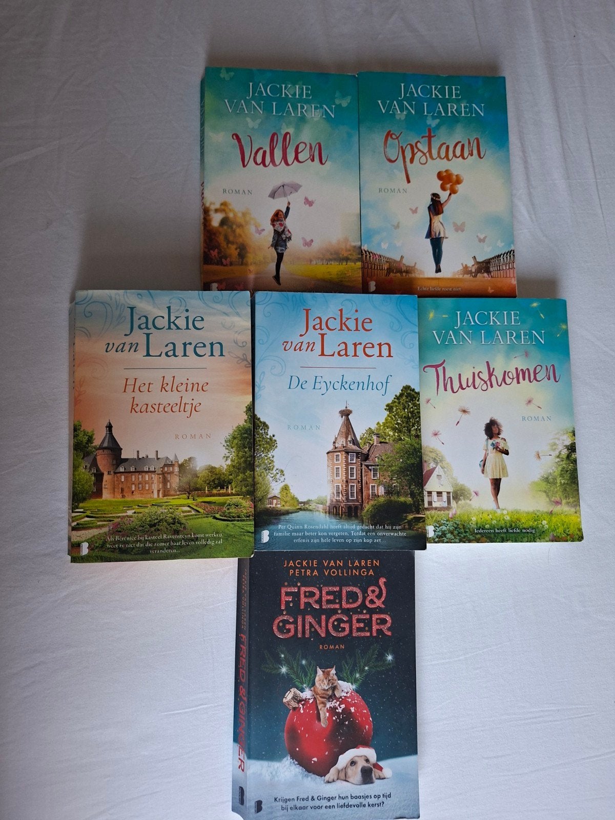 6x Roman door Jackie van Laren, Boeken, Ophalen of Verzenden, Gelezen