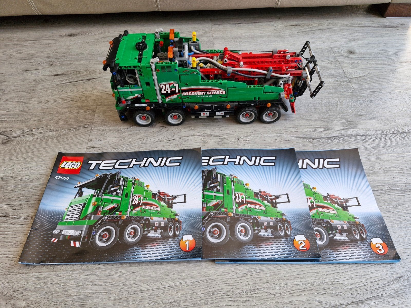 Lego Technic Sleepwagen 42008 met instructieboekjes, Kinderen en Baby's, Lego, Ophalen of Verzenden, Zo goed als nieuw, Complete set