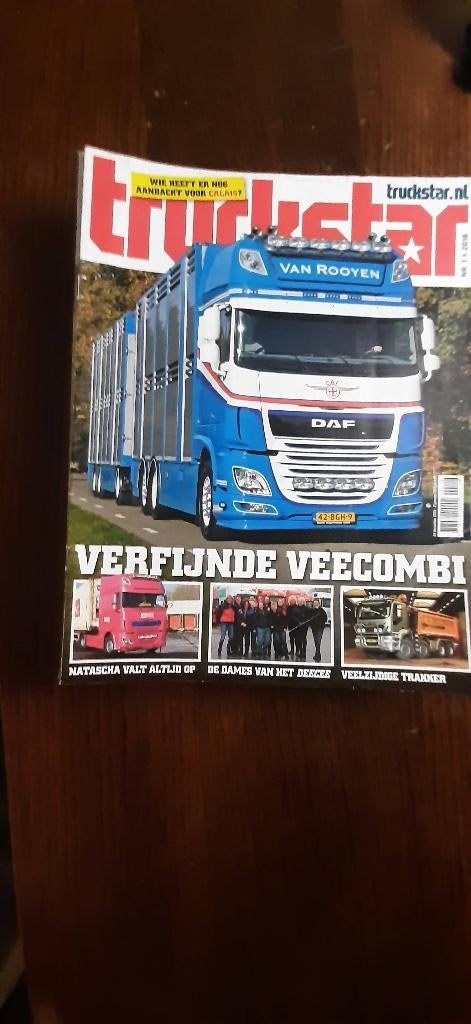 Truckstar magazine jaargang 2016 mist 11,12,13 nieuwstaat, Ophalen of Verzenden, Zo goed als nieuw, Truckstar, Vrachtwagen