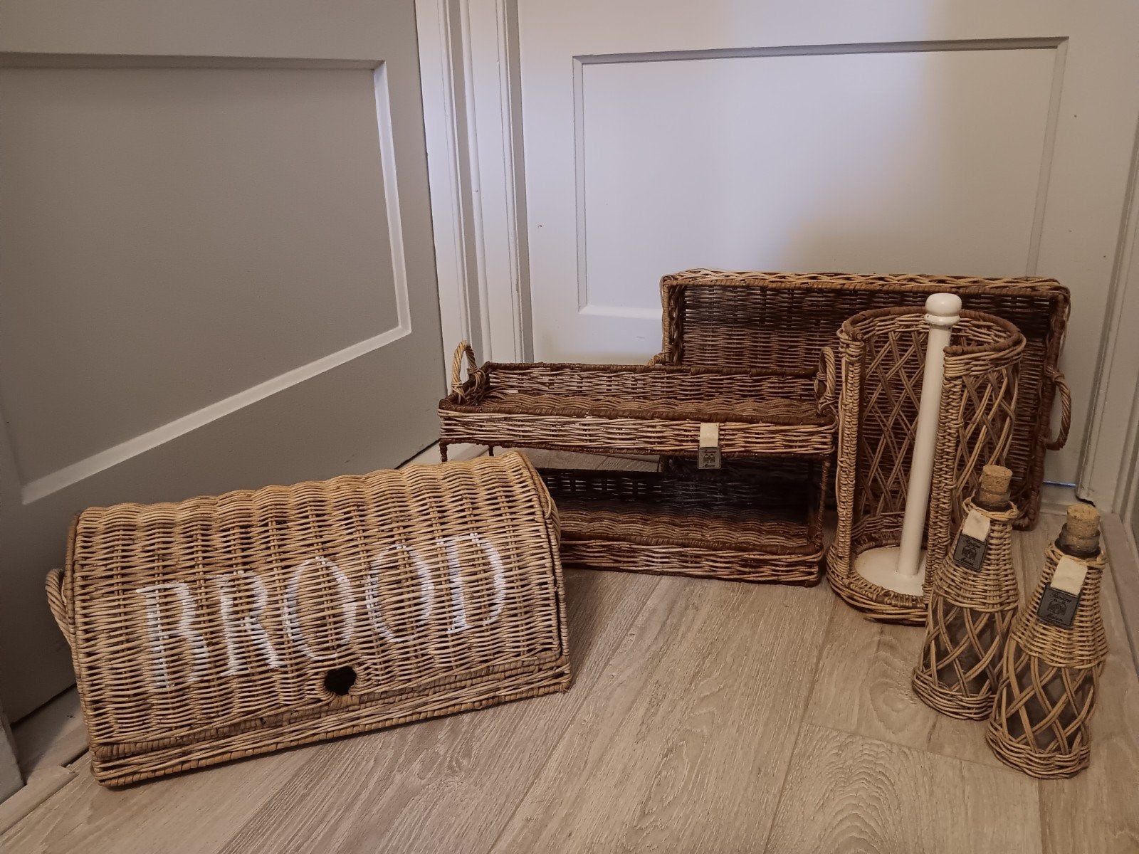 Riviera maison rattan keukenset, Ophalen, Gebruikt, Natuurlijk materiaal, Riviera Maison