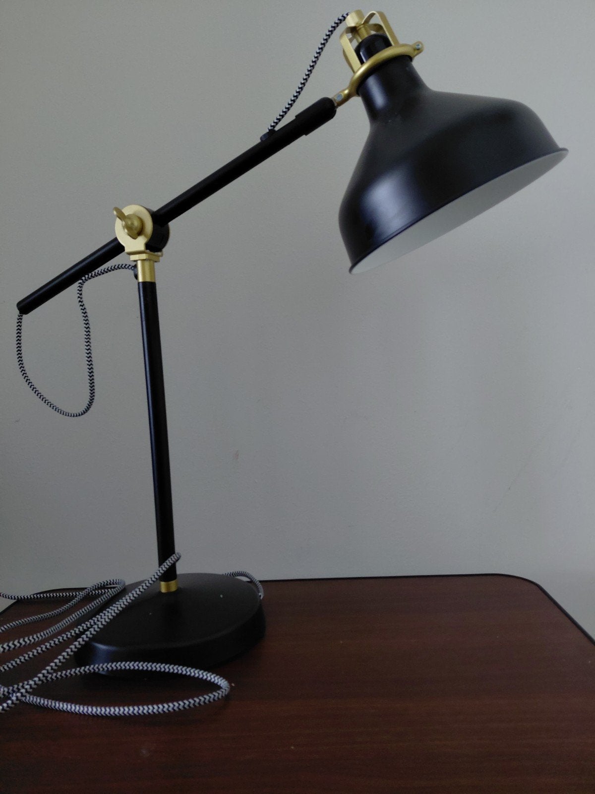 IKEA Ranarp Bureaulamp Zwart - Zo goed als nieuw, Ophalen, Bureaulamp, E14 (klein), Zo goed als nieuw