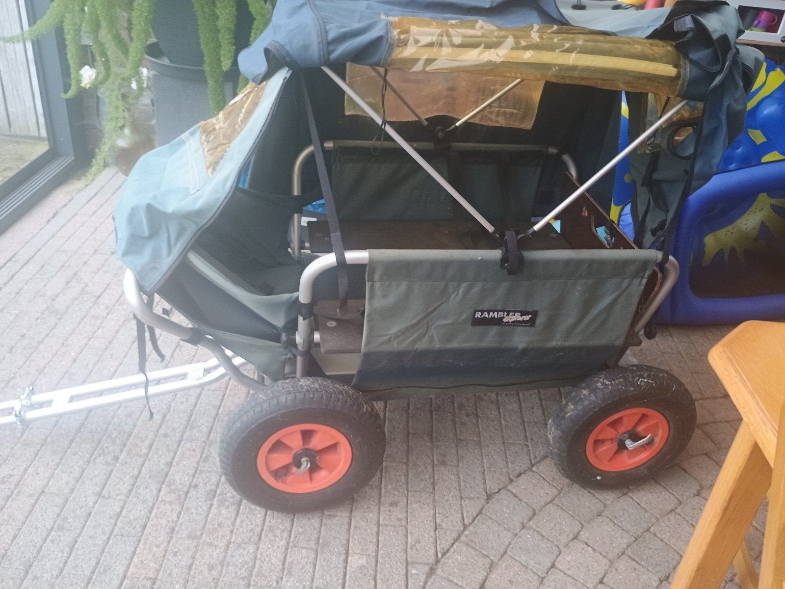 Rambler Explorer Bolderkar met zonnekap en zitjes, Caravans en Kamperen, Ophalen, Gebruikt