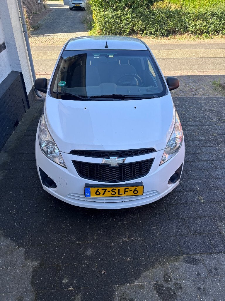 Chevrolet Spark 1.0 Bifuel 2011 Wit, Auto's, Chevrolet, 37 €/maand, Wit, Origineel Nederlands, Particulier