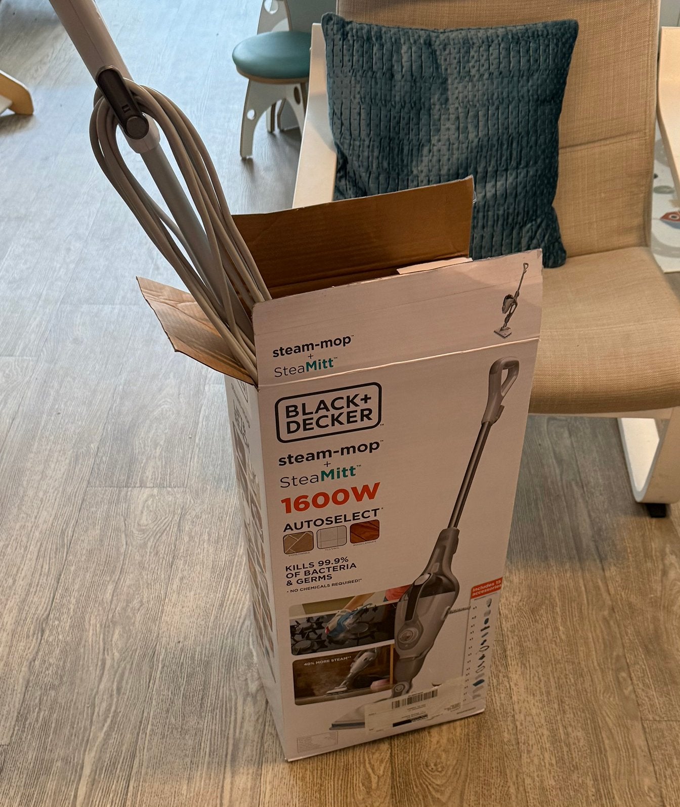 Black + decker steam-mop onderdelen, Ophalen
