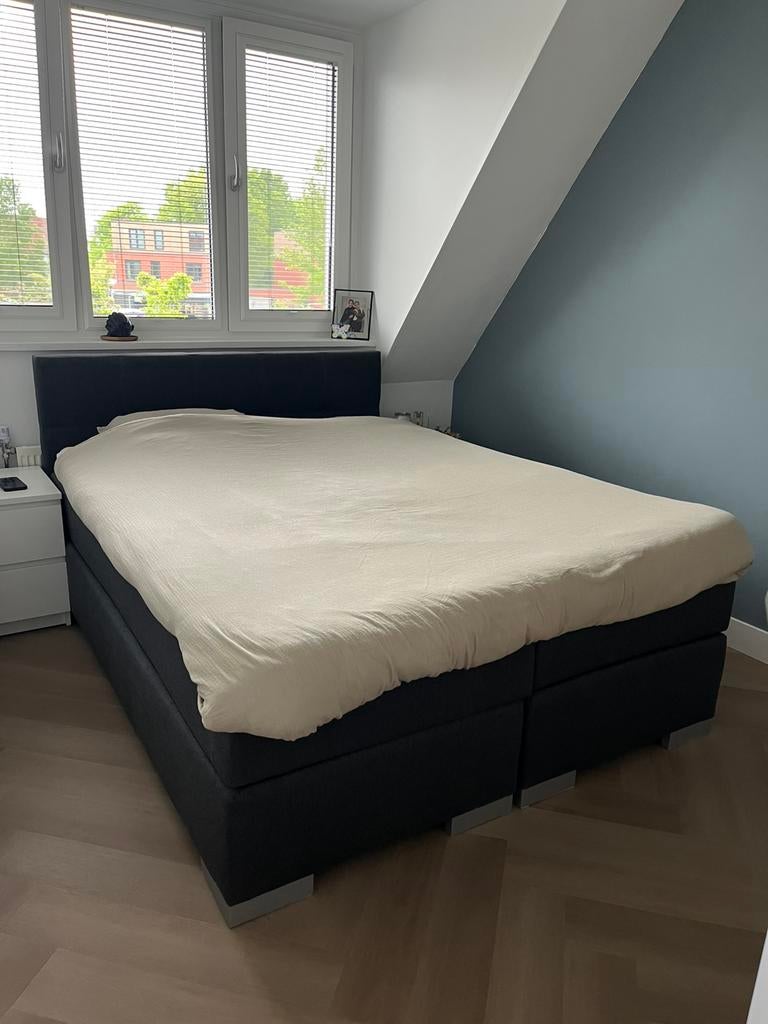 Boxspring nog geen 5 jaar oud, Ophalen, Zo goed als nieuw, Tweepersoons, 160 cm