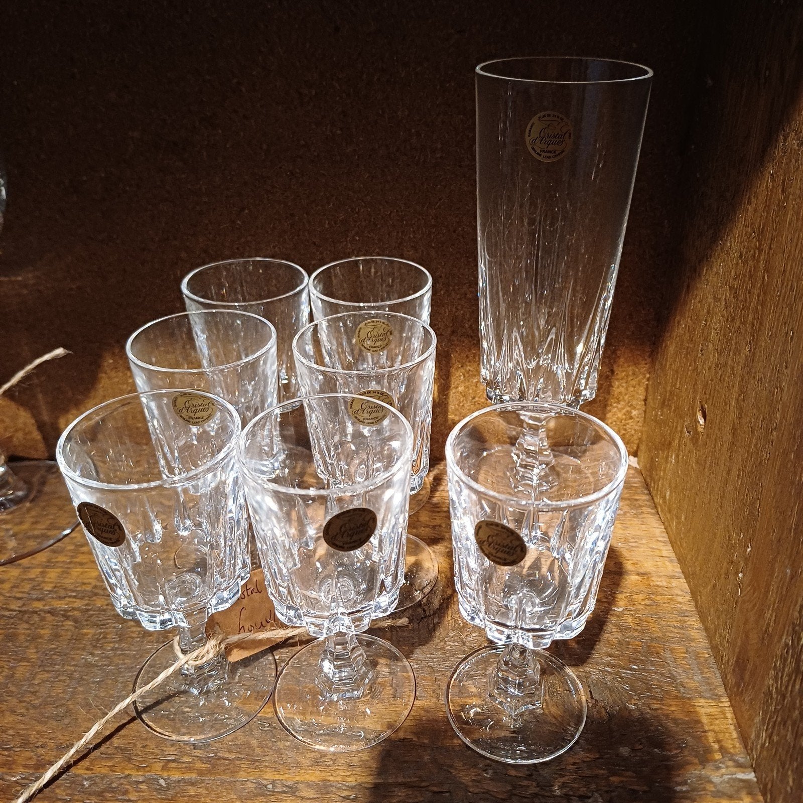 Cristal d Arques glasservies Louvre, Ophalen of Verzenden
