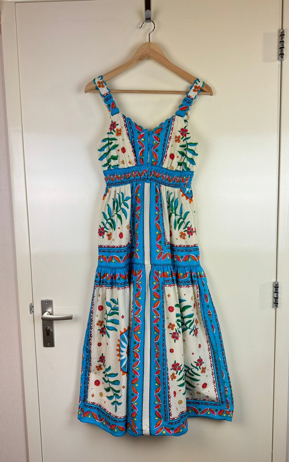 MOONSOON Colorful Poplin Cotton Midi Dress gown Boho Summer, Kleding | Dames, Meerkleurig, Ophalen of Verzenden, Zo goed als nieuw