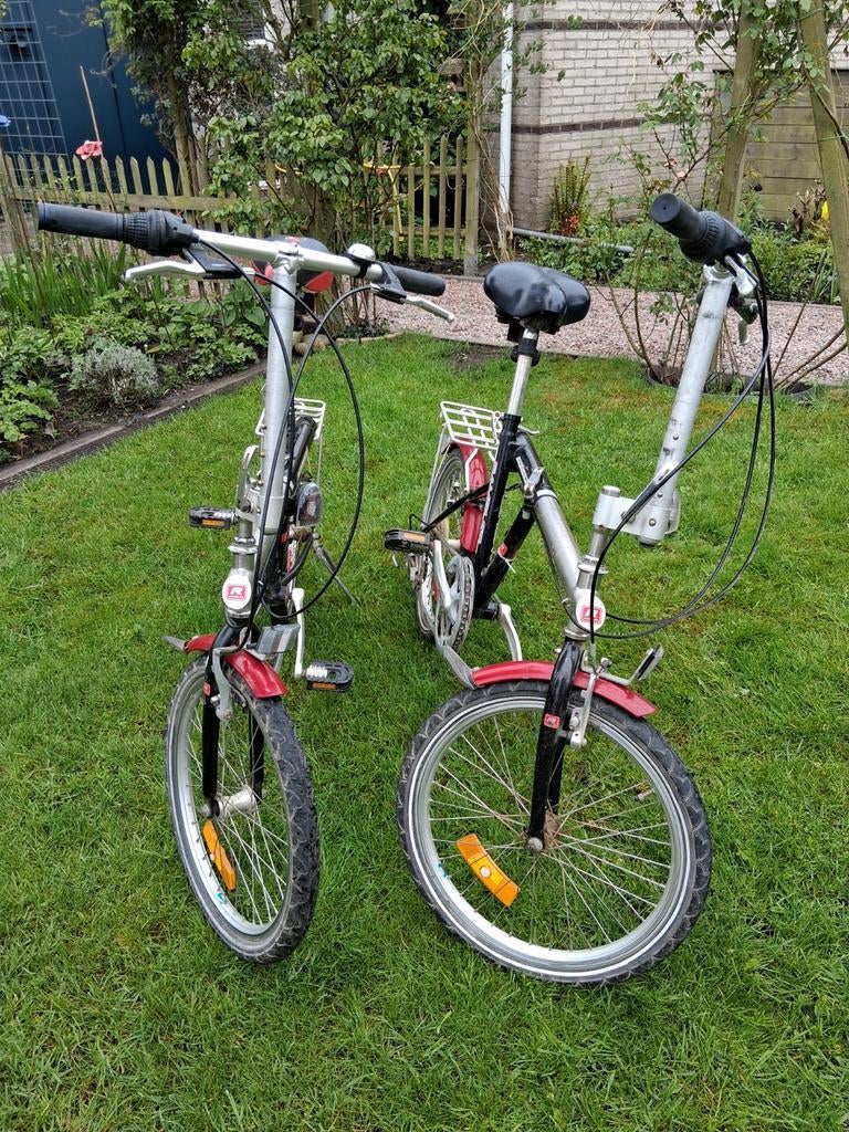 Vouwfietsen 2x, 6 versnellingen, Ophalen, 20 inch of meer, Gebruikt, Velgrem