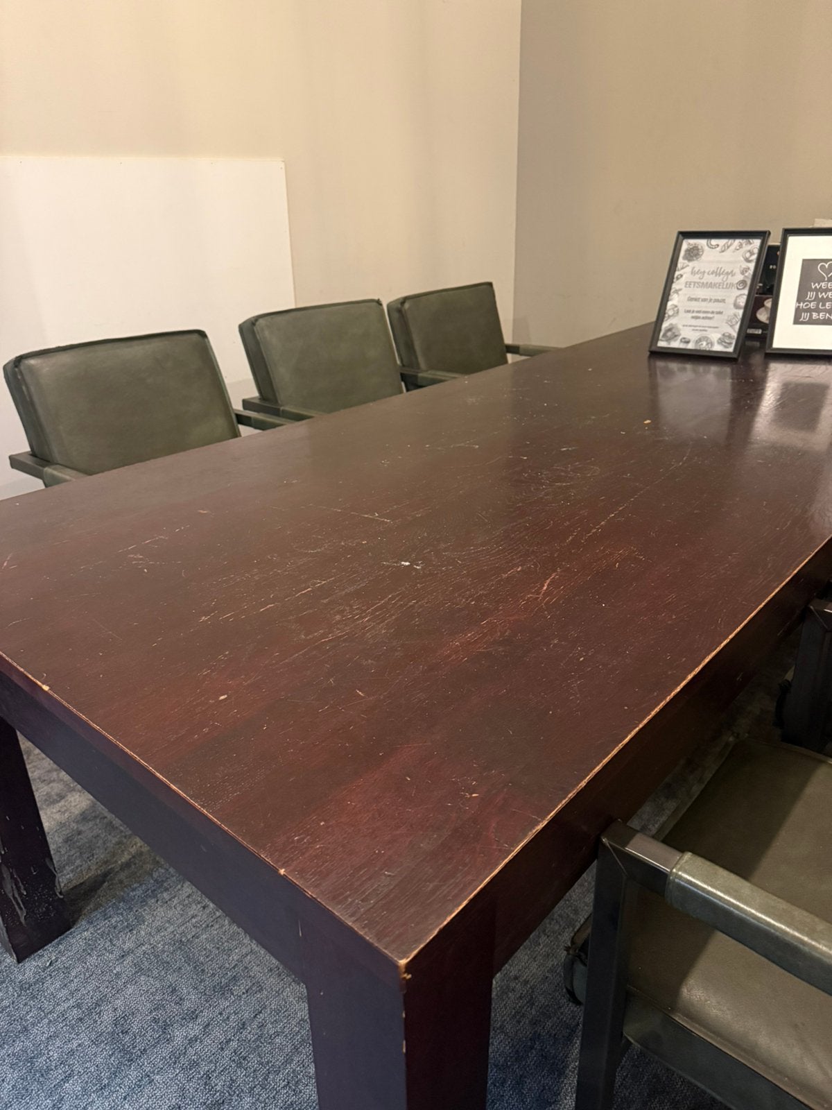 Tafel 240 x 100, Huis en Inrichting, Tafels | Eettafels, Ophalen, Gebruikt, 200 cm of meer, Vijf personen of meer