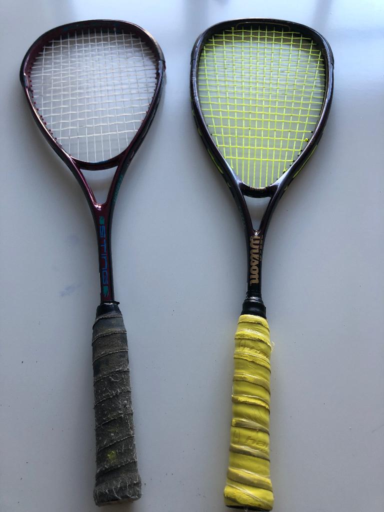 Squash rackets, Sport en Fitness, Ophalen, Gebruikt, Racket