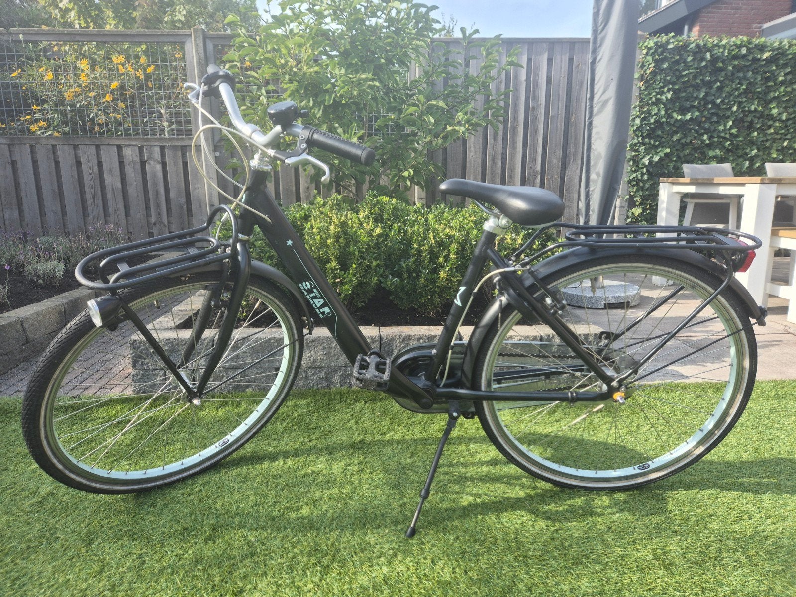 Batavus Star 26inch zwart, Ophalen, Terugtraprem, Gebruikt, Versnellingen