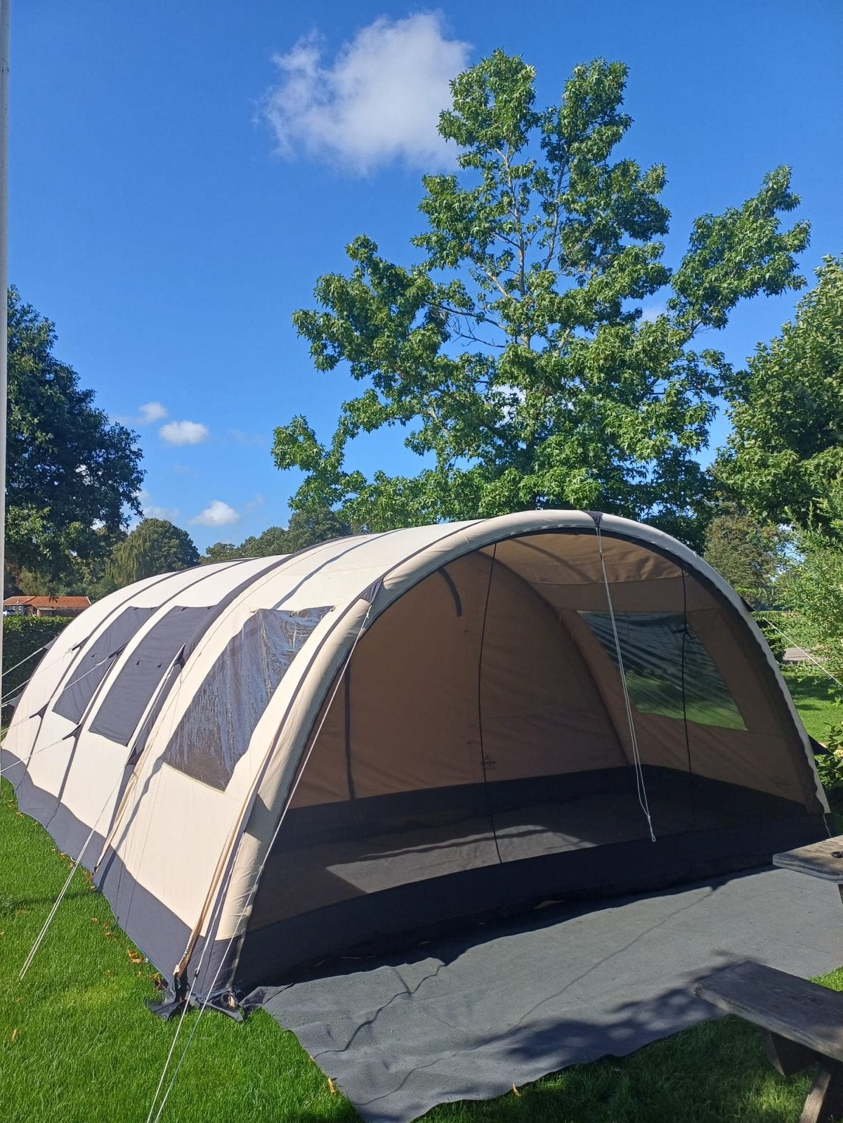 Obelink Miami 6 Easy Air tunneltent - Zo goed als nieuw, Caravans en Kamperen, Tenten, Ophalen, Zo goed als nieuw, Tot en met 6