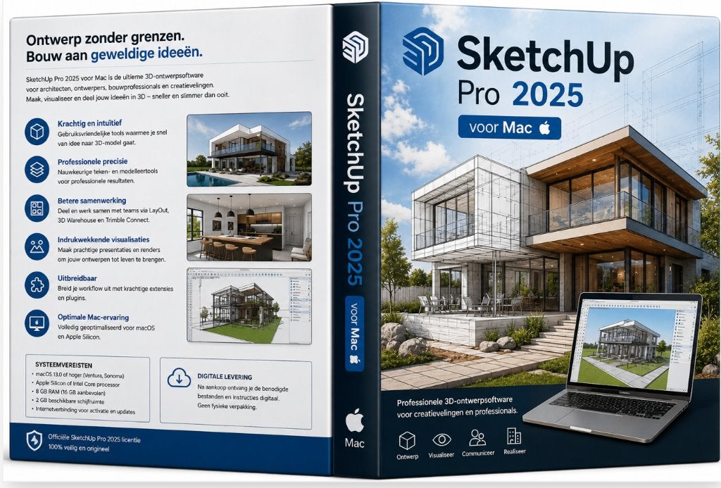 SketchUp Pro 2025 voor Mac, Ophalen, Nieuw, MacOS