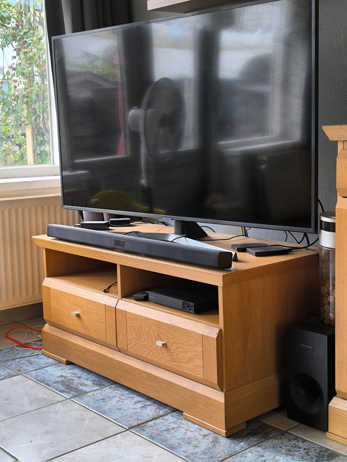 Meubel set: TV meubel, Dressoir, Spiegels, Klok, Eett, Ophalen, Zo goed als nieuw