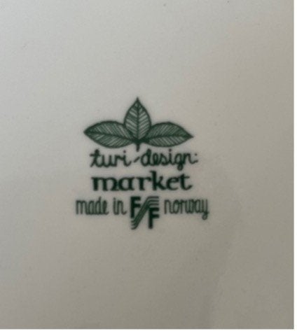 128-delig Figgjo Flint "Market" servies – Turi Design, Huis en Inrichting, Ophalen, Gebruikt, Overige merken, Vintage