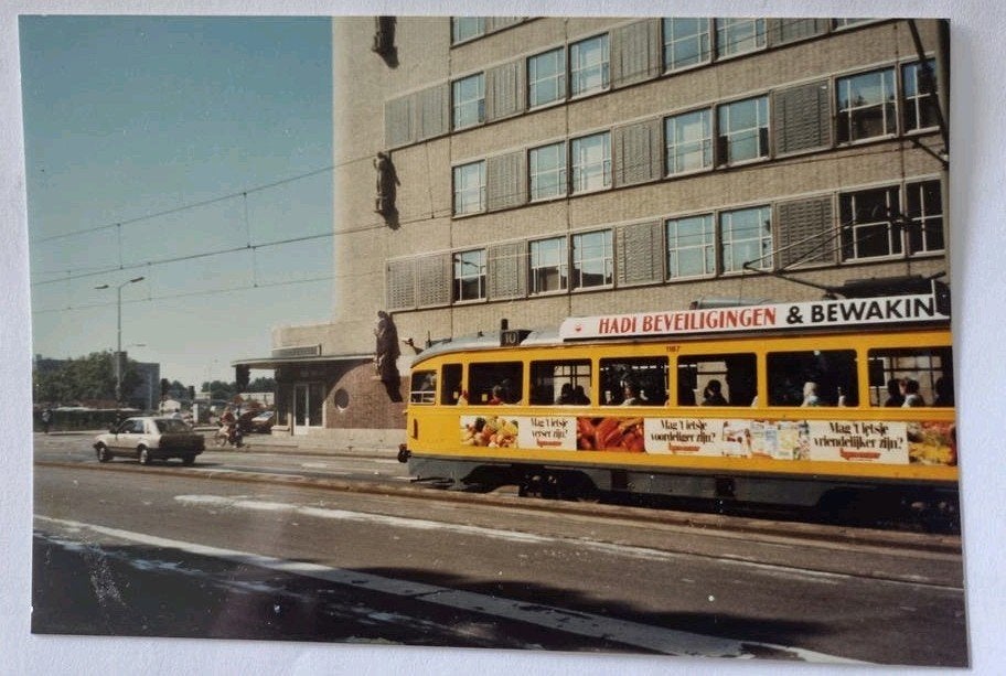 78)Foto Den Haag: PCC tram lijn 10 op Rijswijkseweg, Ophalen of Verzenden, Gebruikt, Tram, Kaart of Prent