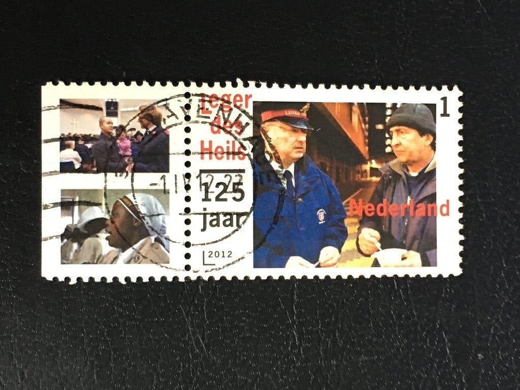 2322 Nederland 2012 NVPH 2909 Leger des Heils tab gestempeld, Postzegels en Munten, Ophalen of Verzenden, Na 1940, Gestempeld