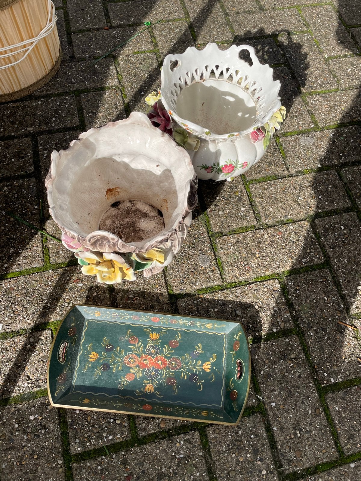 Decoratieve set: 2 bloempotten, Ophalen