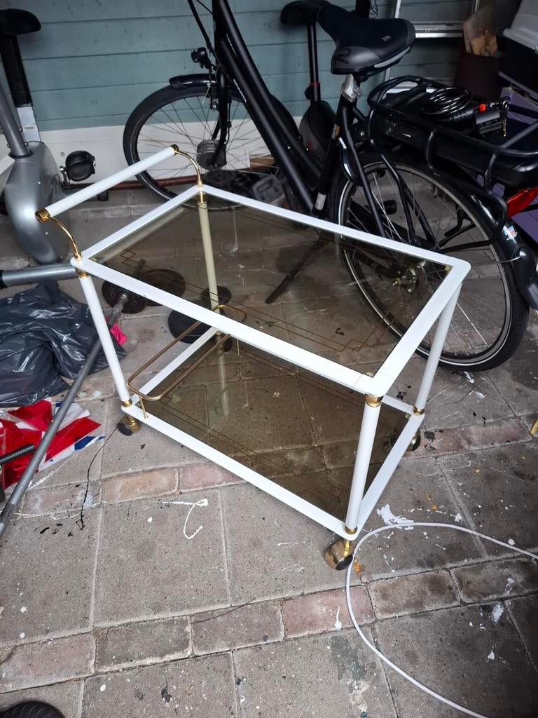Bartafel, Huis en Inrichting, Tafels | Bijzettafels, Ophalen, Overige materialen, Zo goed als nieuw, 75 cm of meer