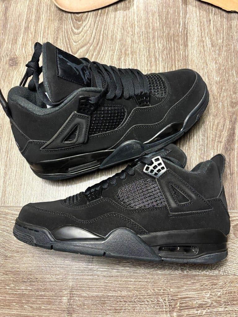 Nike Air Jordan 4 Retro Black Cat - Maat 42.5, Kleding | Heren, Zwart, Nieuw, Ophalen of Verzenden, Sneakers of Gympen